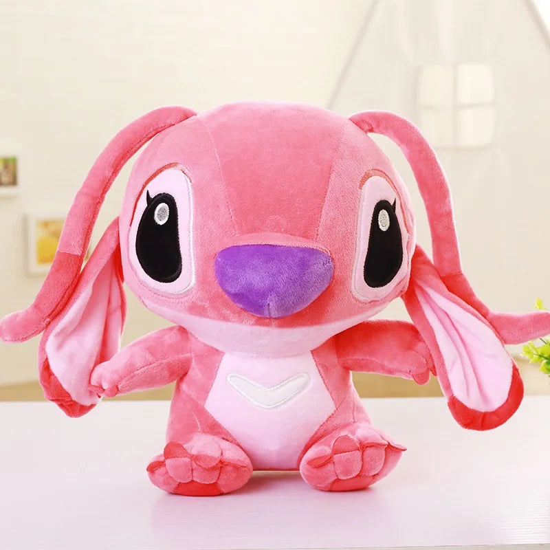 35-65 cm Aoger Lilo & Stitch Gefüllte Plüschpuppe Edition Stitch Rose Puppe Kreatives Kawaii Kissen Spielzeug Geburtstagsgeschenk für Mädchen Kinder