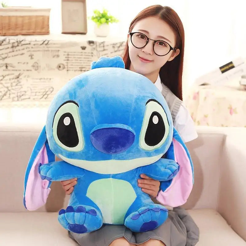 35-65 cm Aoger Lilo & Stitch Gefüllte Plüschpuppe Edition Stitch Rose Puppe Kreatives Kawaii Kissen Spielzeug Geburtstagsgeschenk für Mädchen Kinder