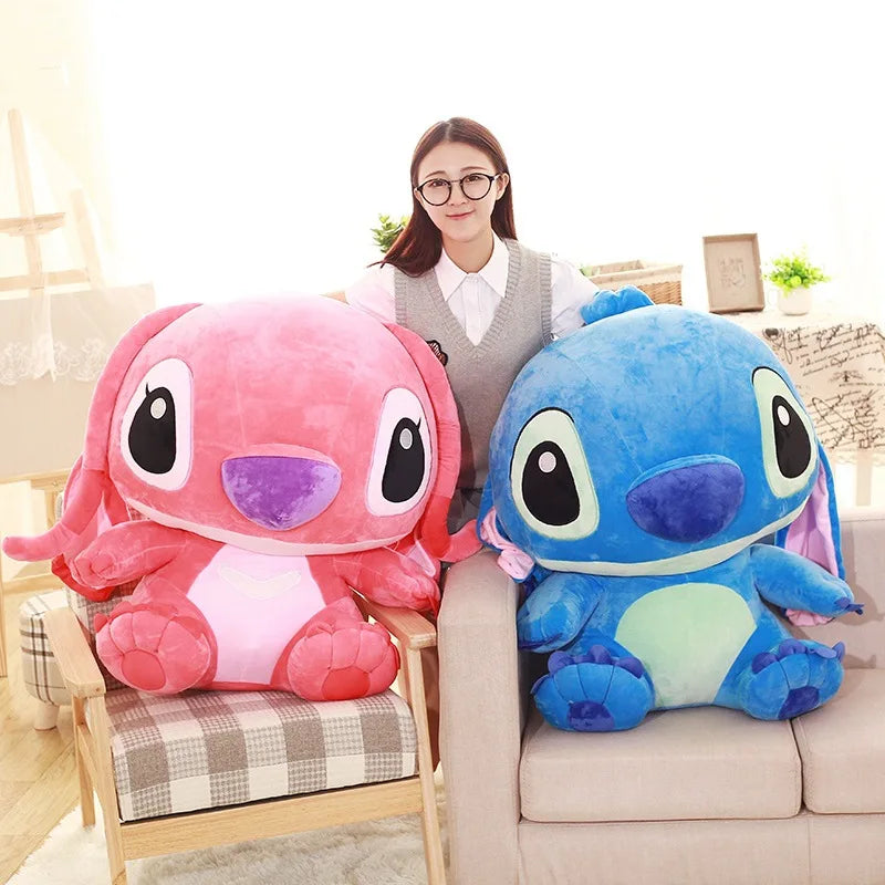 35-65 cm Aoger Lilo & Stitch Gefüllte Plüschpuppe Edition Stitch Rose Puppe Kreatives Kawaii Kissen Spielzeug Geburtstagsgeschenk für Mädchen Kinder
