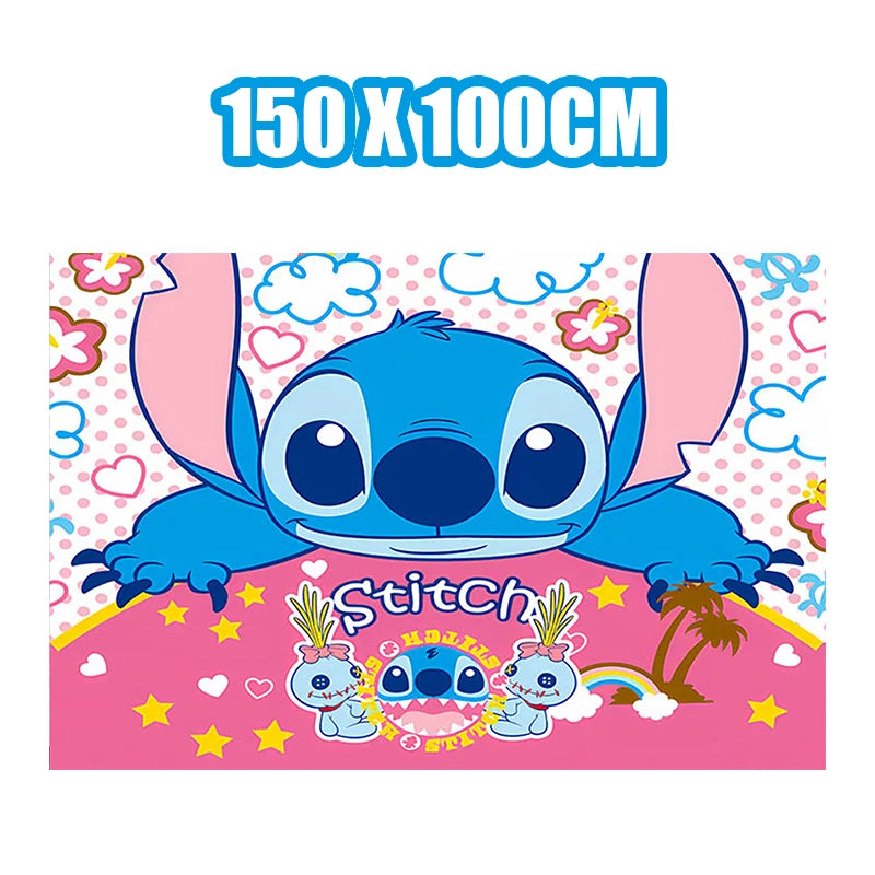 Disney Lilo und Stitch Geburtstagsparty-Dekorationen, Mix-Teller, Tasse, Serviette, Tischdecke, Stitch, Partygeschenke für Kinder, Zubehör, Deko-Set
