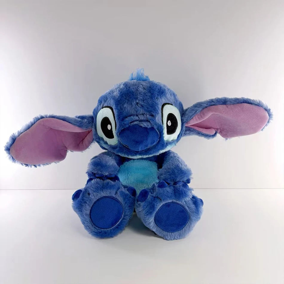 2025 heißer Lilo & Stitch Plüsch Puppe Atem Kind Peluche Kawaii Beruhigt Spielzeug Anime Baby Musik Licht Schlaf Spielzeug rosa Stich Kind Geschenke