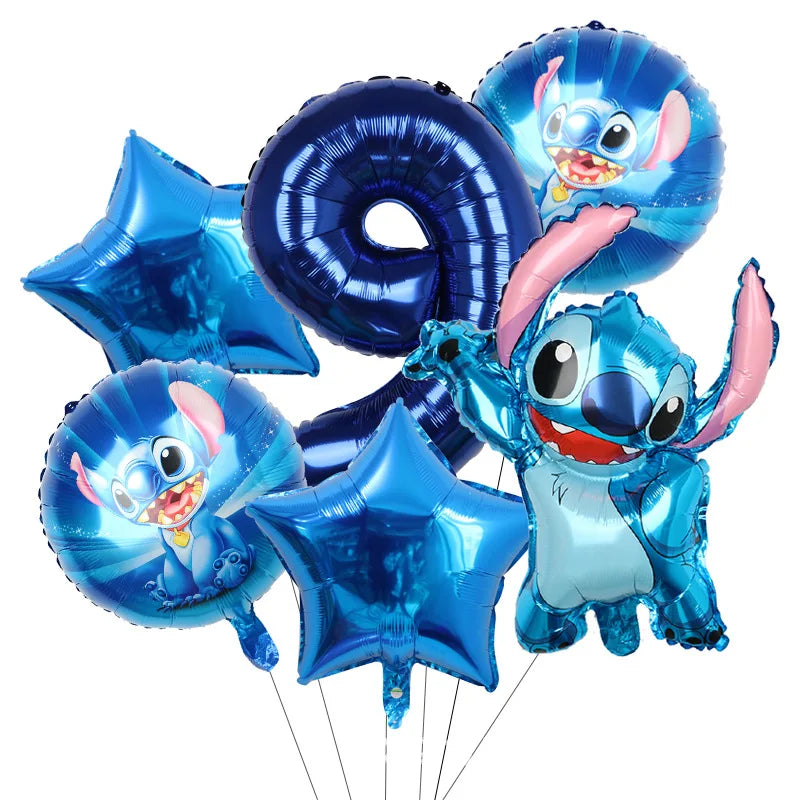Disney Lilo und Stitch Geburtstagsparty-Dekorationen, Mix-Teller, Tasse, Serviette, Tischdecke, Stitch, Partygeschenke für Kinder, Zubehör, Deko-Set