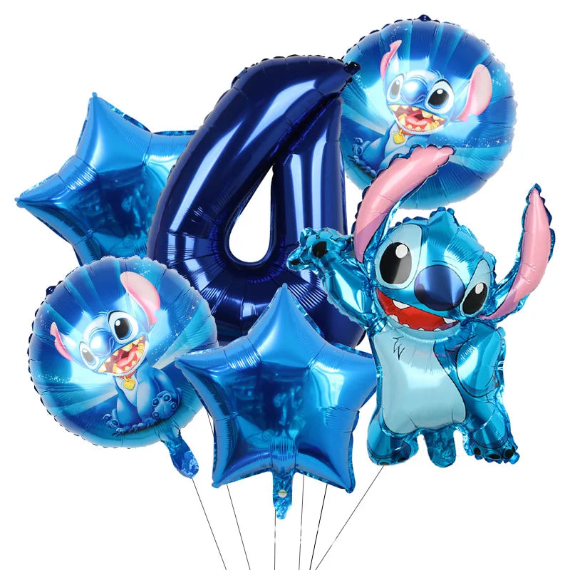 Disney Lilo und Stitch Geburtstagsparty-Dekorationen, Mix-Teller, Tasse, Serviette, Tischdecke, Stitch, Partygeschenke für Kinder, Zubehör, Deko-Set