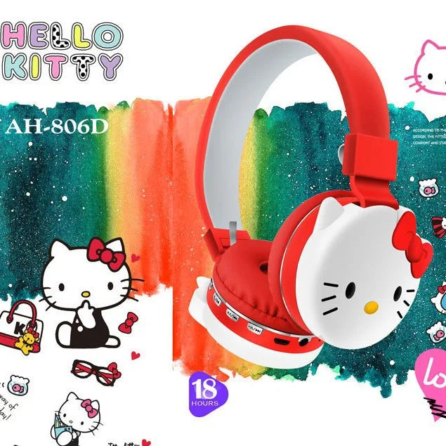 Anime Stitch Bluetooth Foldable Headphone Cartoon Cute Headset Stereo Cartoon Stitch Bluetooth Wireless Earphones Kids Gifts