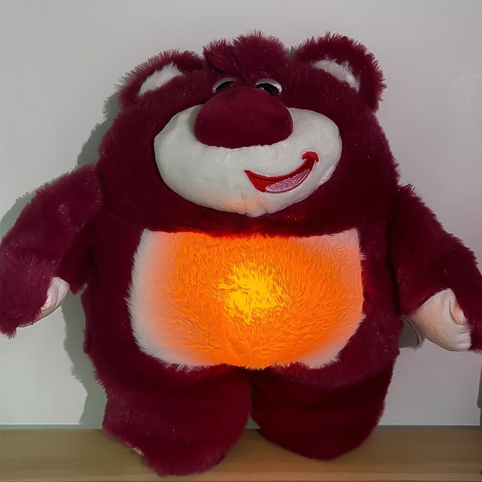 2025 heißer Lilo & Stitch Plüsch Puppe Atem Kind Peluche Kawaii Beruhigt Spielzeug Anime Baby Musik Licht Schlaf Spielzeug rosa Stich Kind Geschenke