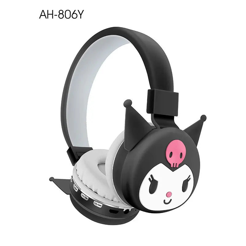 Anime Stitch Bluetooth Foldable Headphone Cartoon Cute Headset Stereo Cartoon Stitch Bluetooth Wireless Earphones Kids Gifts
