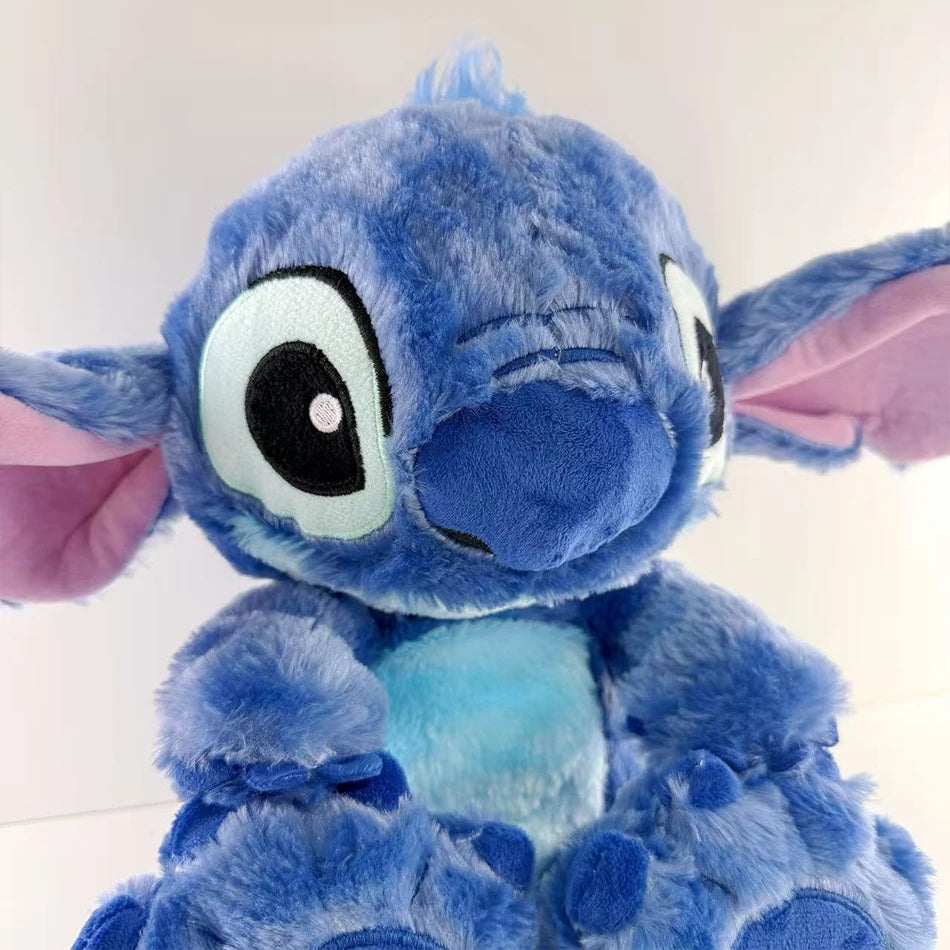 2025 heißer Lilo & Stitch Plüsch Puppe Atem Kind Peluche Kawaii Beruhigt Spielzeug Anime Baby Musik Licht Schlaf Spielzeug rosa Stich Kind Geschenke