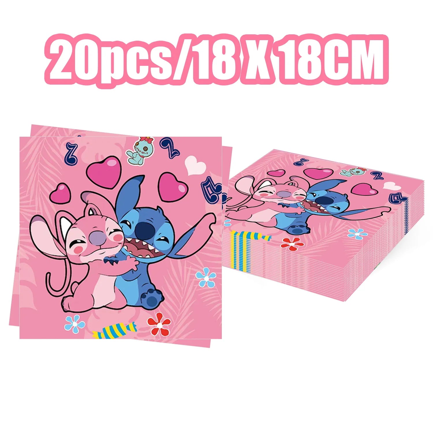 Disney Lilo und Stitch Geburtstagsparty-Dekorationen, Mix-Teller, Tasse, Serviette, Tischdecke, Stitch, Partygeschenke für Kinder, Zubehör, Deko-Set